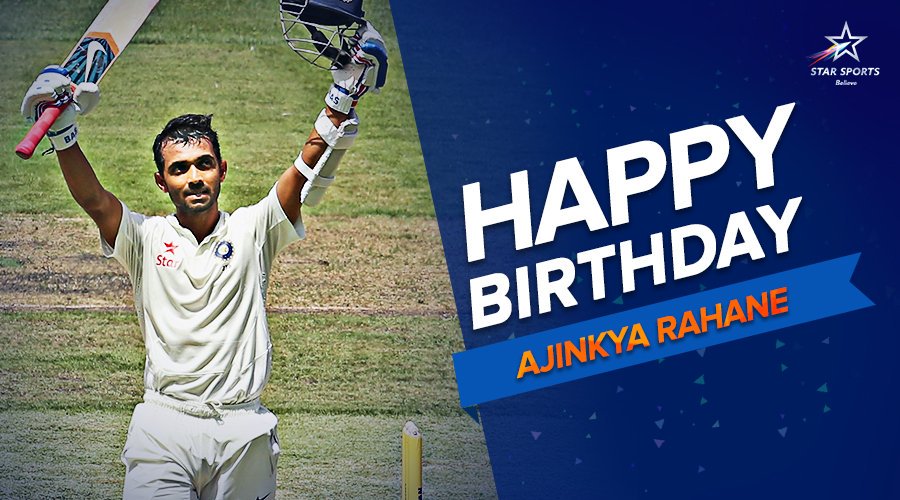 Happy Birthday AJINKYA RAHANE 