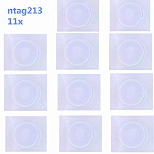 amazon.com.au/dp/B07BGTH6W1
NFC Tags NTAG213 Stickers Universal Label RFID Tag Compatible with Android NFC Phones
