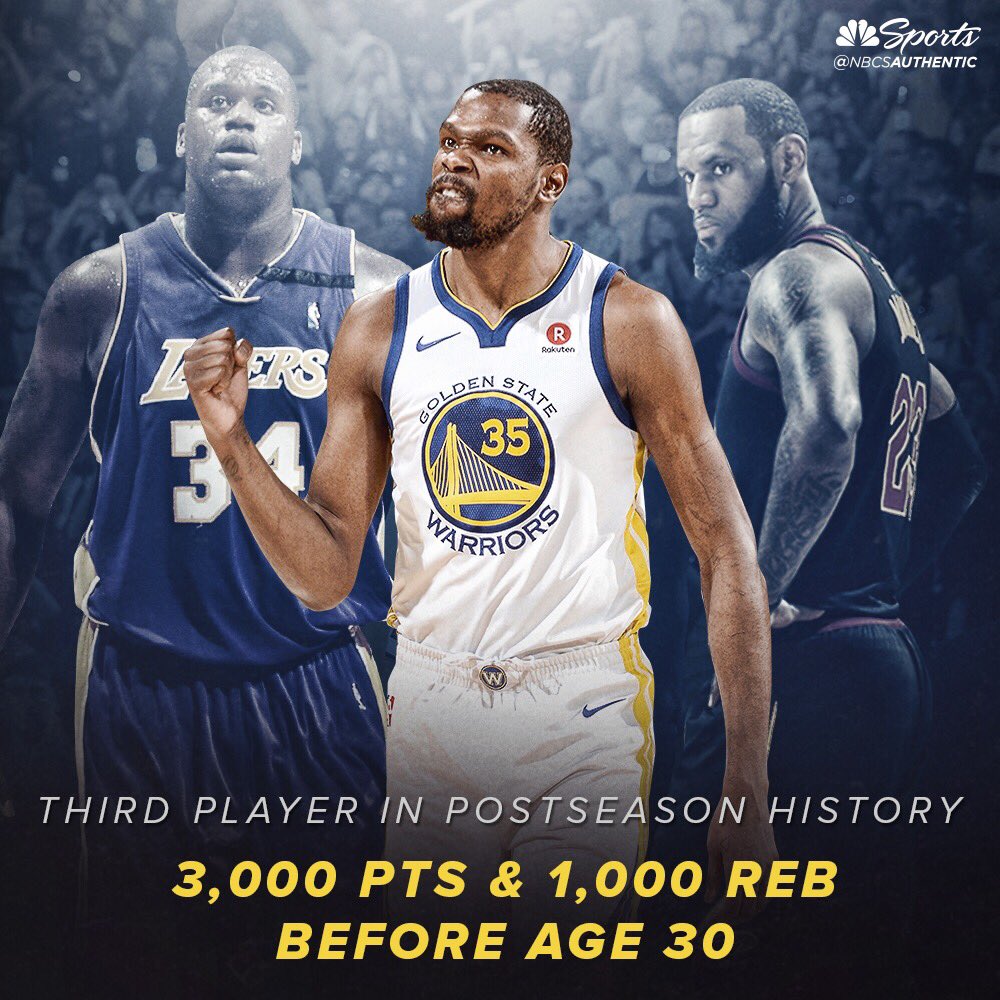 NBCSWarriors's tweet photo. Shaq. LeBron. Now KD. https://t.co/1i8l4fJVMl