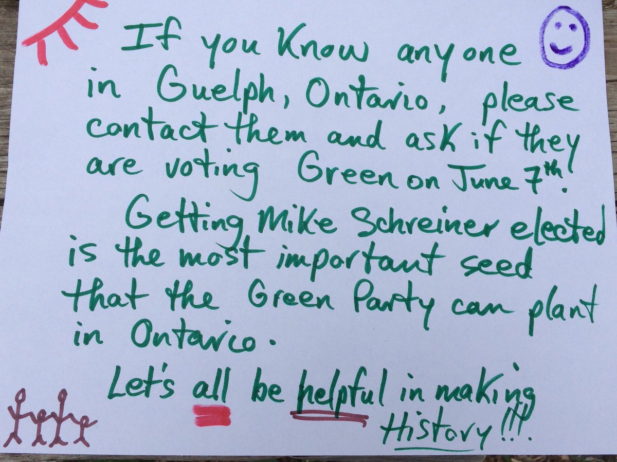Peter_Ormond's tweet image. Know anyone in #Guelph #Ontario? @MikeSchreiner is on the cusp of making election history. Vote Green! #OntarioElection2018 @MargaretAtwood @MayElizabeth @GeorgeMonbiot @RalphNader @FairVoteCanada