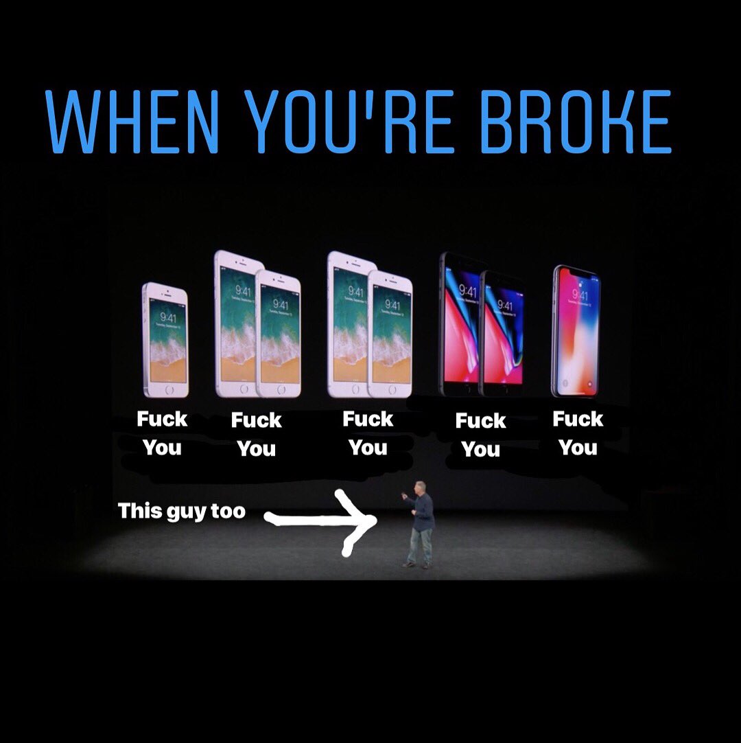 _slashed_heart_'s tweet image. And there come the Apple memes.. @Apple 
#apple #applekeynotes #applememes #iPhone #iPhoneX #meme