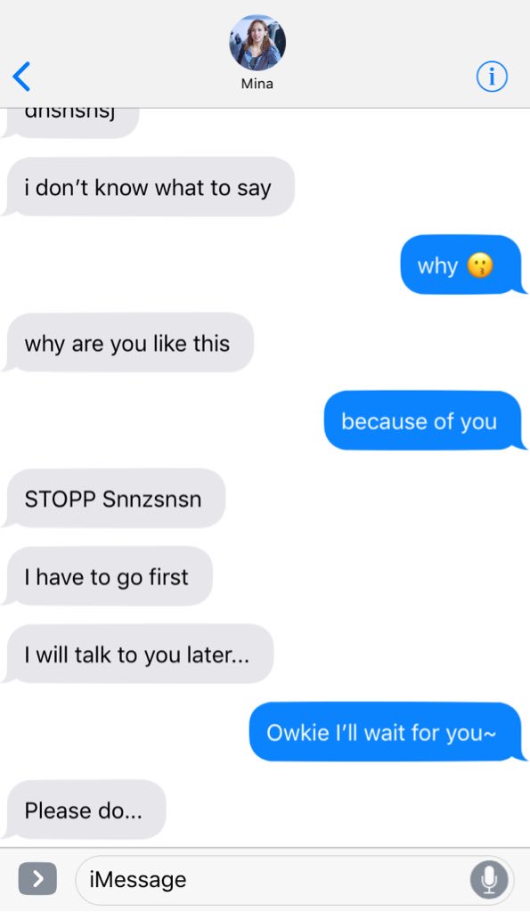 Mina a panicked gay?