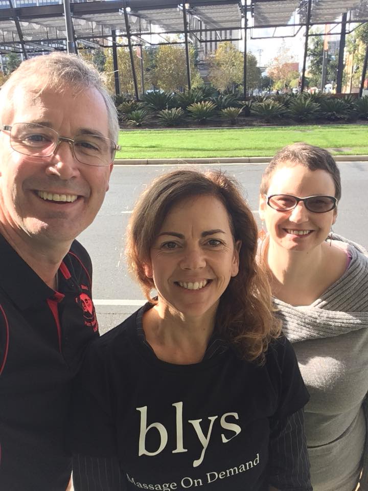 getblys's tweet photo. Some of our lovely Adelaide therapists - Lyndal, Rachel and Mark - at our breakfast meet-up in sunny SA the other week! #blys #blyssed #relaxationmasters https://t.co/CVQeVKQATe