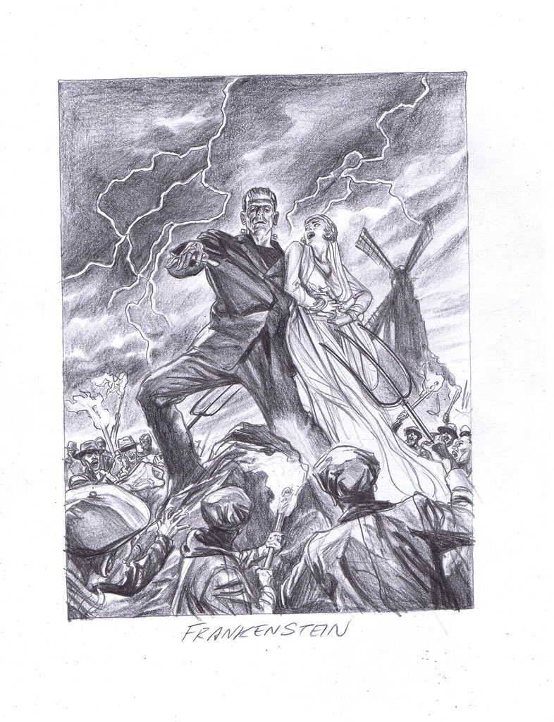 thealexrossart's tweet photo. #ThursdayThoughts #universalmonsters prelims @salcomicbookpro https://t.co/Iyh4YzuopL