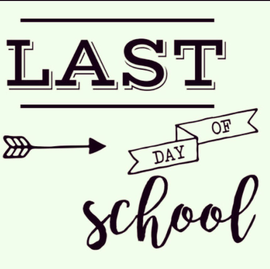 June 7, 2018 - dismissal for K-5 is 12:25...have a great summer!  See you in August!!