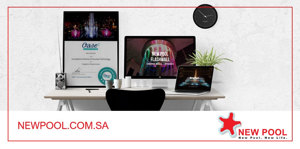 NewPoolSA's tweet image. We are so proud to be the official competence partner of @oaselivingwater in Saudi Arabia. Best quality products need to be installed by the most competent people. Contact us if you have any questions about fountains: info@newpool.com.sa