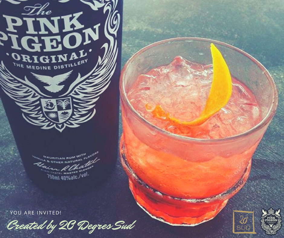 20 Degres Sud in Grand Bay have created their own concoction using our popular Pink Pigeon Rum.

Call or visit them with your ideas and let them know how you prefer your rum mixed.

20degressud.net/en/
pinkpigeonrum.com
#pinkpigeon #20degressud #cocktails #cocktailideas