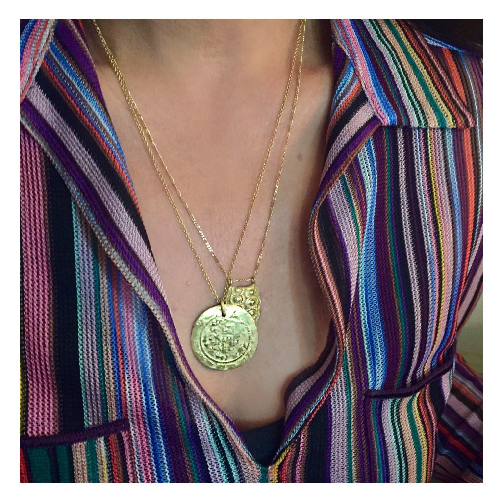 Summer essentials ✨ Gold necklaces by always sweet and amazing <a href="/oritelhanati/">Orit Elhanati</a> #goldgoldgold #medaljon #goldnecklace #danishdesign
#thejewelleryroom