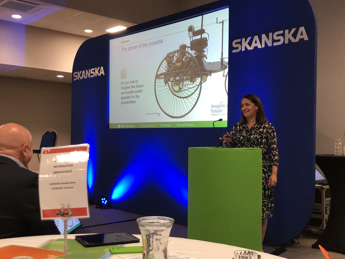 Louise Lawrence, Director – Intelligent Mobility at Atkins talk about the power of the possible #imagineafuture #highways. “Decision now in infrastructure is committing to particular technologies in a world where technology is progressing fasting than ever before”