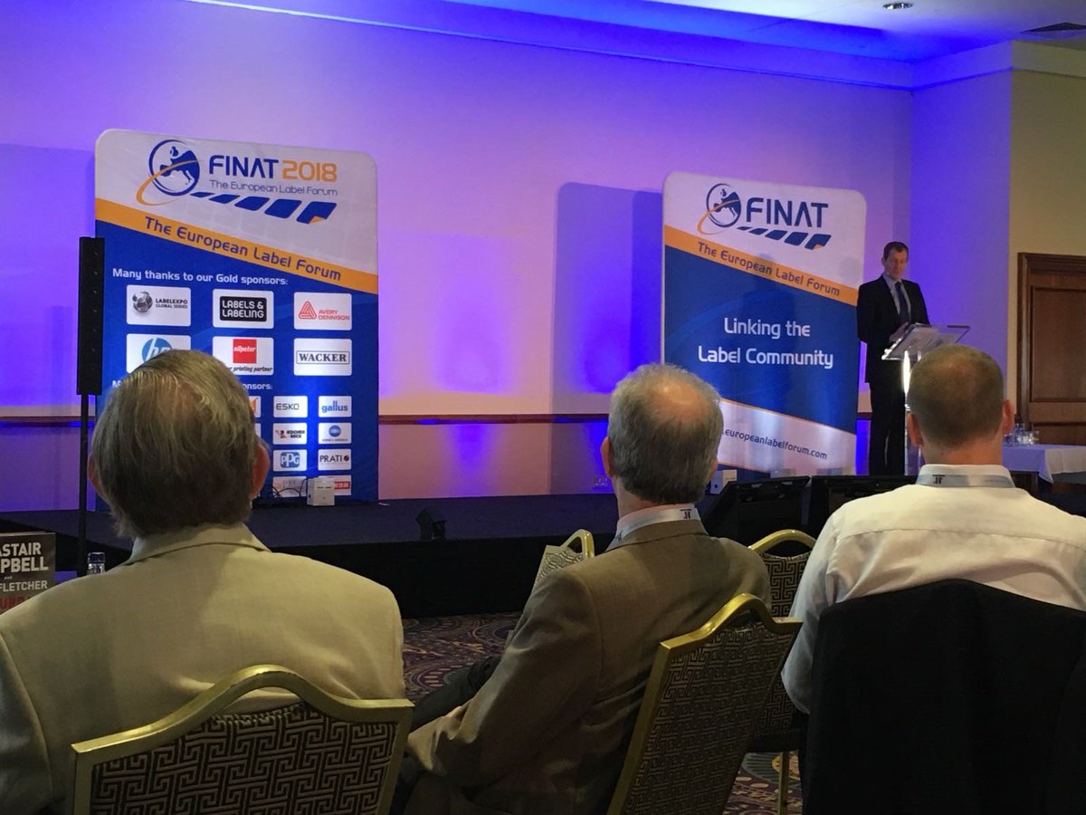 duomediaPR's tweet photo. The @FINATcom European Label Forum is off to a successful start in Dublin! Our #duoladies @Dorien_Cooreman and @Luttke are looking forward to learning more about the label industry. Feel free to grab them for a pint of Guinness later if you see them! #FINAT18 https://t.co/7XyWyuZW8g