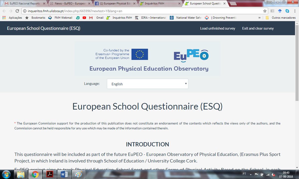 EuPEOproject's tweet photo. EuPEO project partners are collecting data on indicators of quality Physical Education, Sport School and School-bases Physical Activity throughout country members. A Nacional and European report will follow 🔜.
#erasmusplus  #physicaleducation #schoolsport #schoolphysicalactivity https://t.co/3pyjFT7G6C