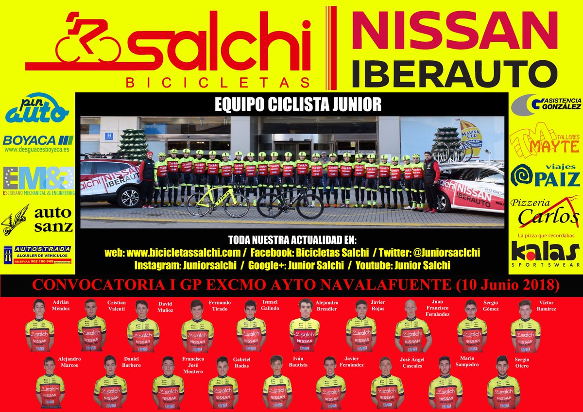 Juniorsalchi's tweet photo. Nueva oportunidad para el #juniorsalchiberauto en Navalafuente para estrenar casillero. Info previa y convocados: https://t.co/4H9q0wXnQC
#challengefmc2018 https://t.co/ZMUg7zqDod