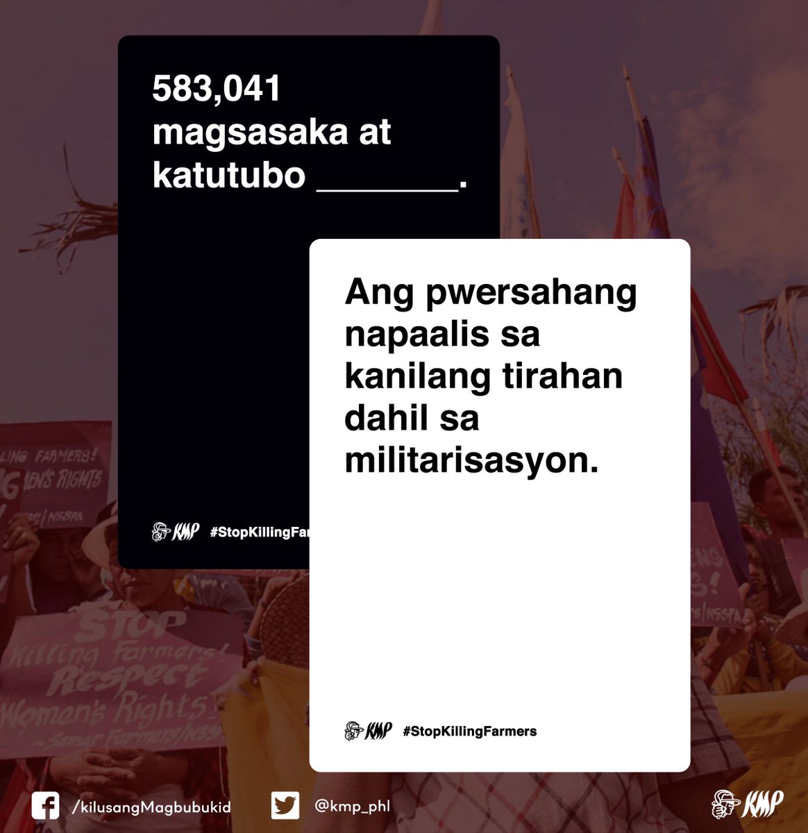 Bakwet or forced evacuation of farmers and indigenous people happen on a daily basis. Rural folks endure daily torment and cannot live in peace with the AFP practically encamped in civilian communities