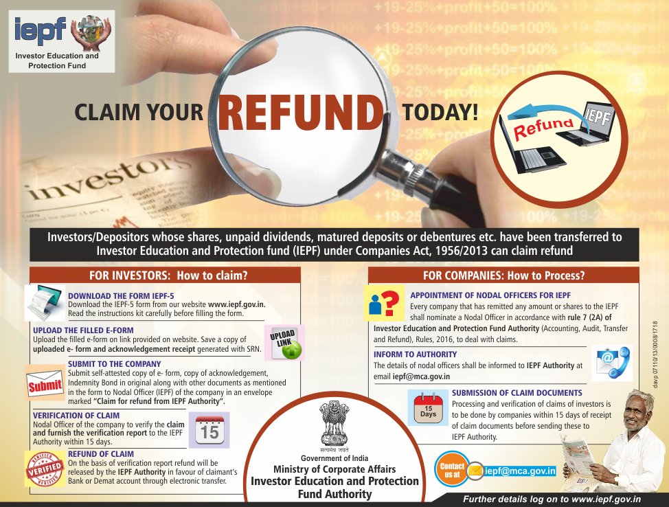 Investor Education and Protection Fund (IEPF) tweet media
