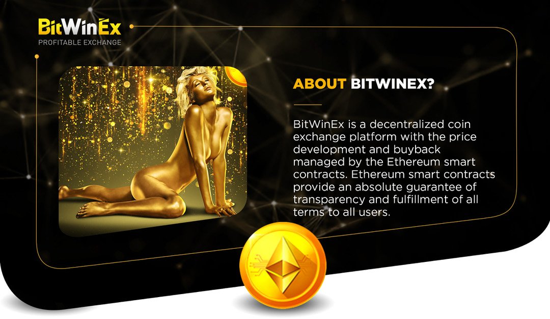 bitwinex's tweet photo. 🔸 BitWinEx is a decentralized coin exchange platform with the price development and buyback managed by the Ethereum smart contracts. https://t.co/RYzAj6RQ6v
💰make a profit now: https://t.co/Tdx6b3X5aQ
#bitwinex #cryptocurrency #blockchain #ethereum #altcoins #income #crypto https://t.co/FF1nk8YEz1