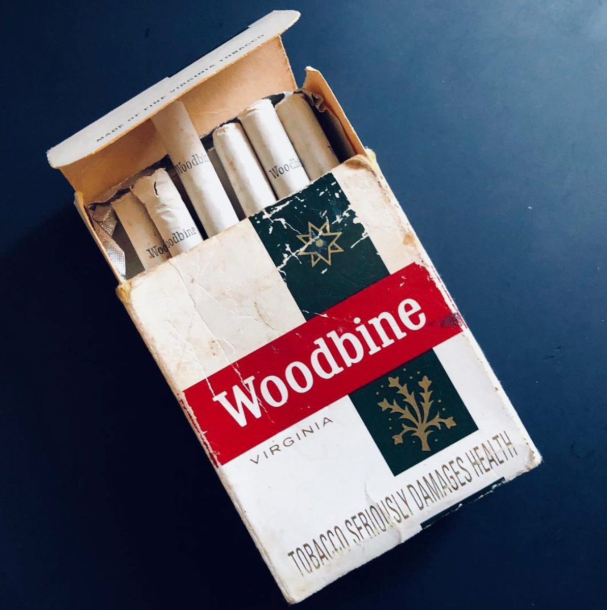 Brian Cannon / Microdot on Twitter: "Another incredible piece of #Oasis memorabilia found in my Dads house. The packet of Woodbine cigarettes photographed on the desk he was using on the sleeve