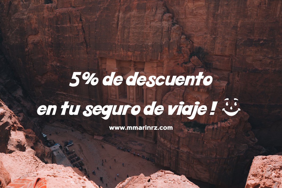 Hey! ¿Te vas de viaje próximamente? Echa un vistazo a la nueva web de @Mondo_Es! Asistencia 24h/365 días, traslado y asistencia médica en todo el mundo y mucho más! Benefíciate de un 5% de descuento al reservar desde este enlace bit.ly/SeguroMondo ¡Buen viaje!