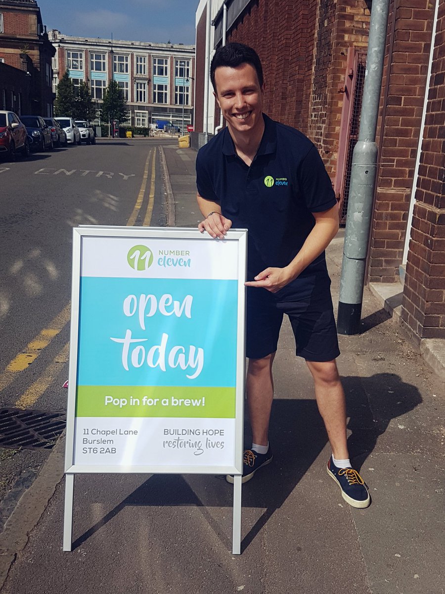 We're open for week 3, rocking our new polos and sign. Why not pop in and say hello?