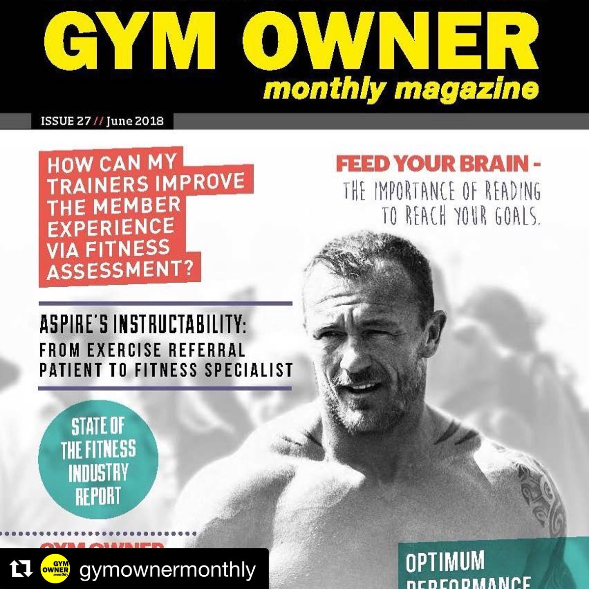 media_pimps's tweet photo. #Download your #free #June2018 issue of @GymOwnerMonthly here https://t.co/BecnXLB5Ls 💪🏻featuring @DrZaks @JSutliffFitness @ArchonCombine @CrossFitTaunton
#gymownermonthly #RoyalMarines #fitnessmag #drzaks #archoncombine #petehowe #disabilitycoaching #marketing #mediapimps https://t.co/4oKDjOQaj4