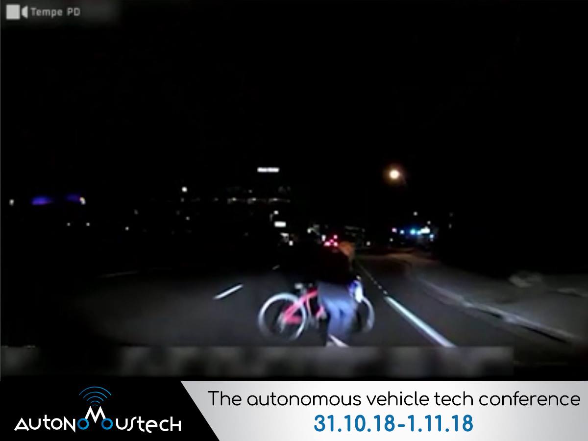 AutonomousTLV's tweet photo. 6 seconds are forever for an #autonomouscar, but even human drivers wouldn’t have imagined that Elaine Herzberg might cross the road just in front of them.
How much more predictive than humans should #autonomousvehicles be?
#RegisterNow to @AutonomousTLV to discuss &amp; debate https://t.co/s4WhRCs1F7