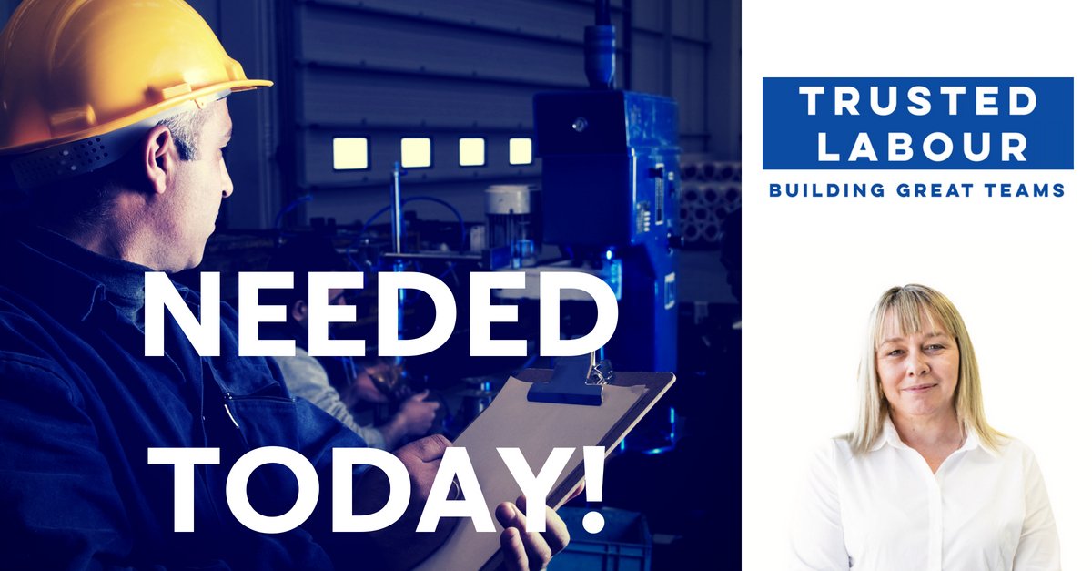 Trusted_Labour's tweet photo. Are you an experienced Machine Operator who wants to join a great team? Our client, a market-leading Plastics Manufacturer, needs You! Don’t wait, click here to find out more today!https://t.co/9AfhGG5Lb5
.
.
#trustedlabour #hiringnow #buildinggreatteams #manufacturing https://t.co/kQgjZHiIal