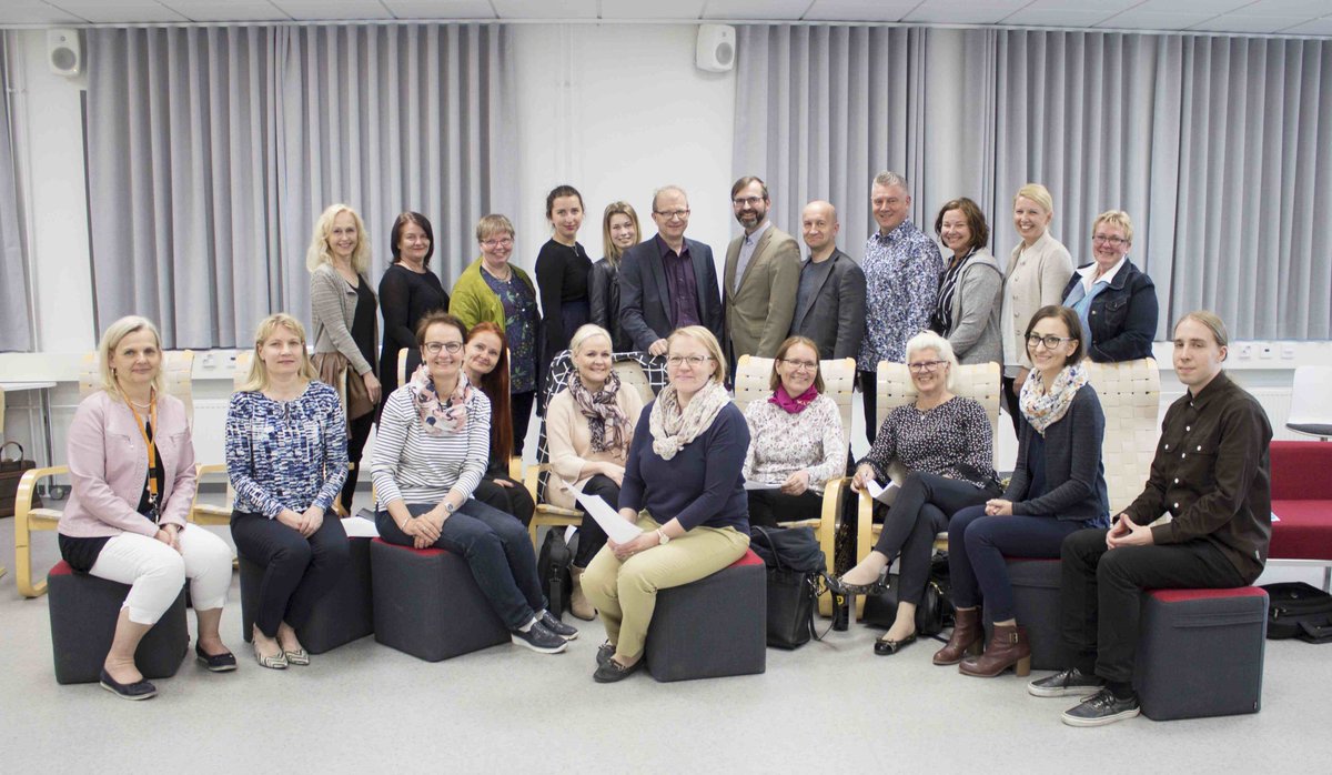 KFEIGConsortium's tweet photo. #SHIPproject @KFEIGConsortium Expert Team meeting, Sharing Spring Success Stories. Discussions inspired by Project Director Timo Juntunen. Thank you @HAMK_UAS for hosting! @LAMKfi @JAMK_fi @MinzdravRK @WorldBankECA #socialhealthinsurance https://t.co/NYN3vPXslb