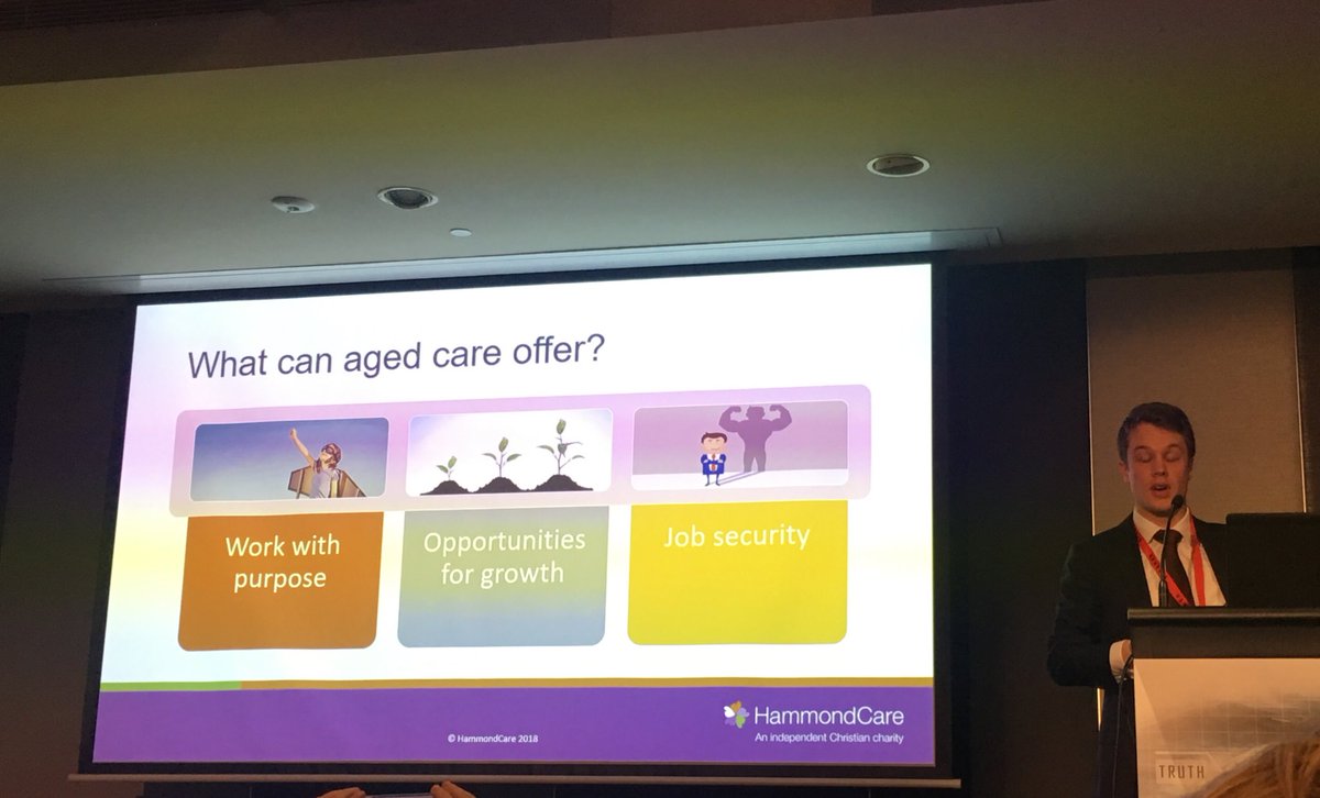Millennials in aged care and dementia care #greatworkjames #workwithpurpose #IDC2018 <a href="/Dementia_Centre/">Dementia Centre</a> @HCMediaAU