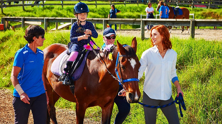 The reason we’re training 5+ hours a day in the dance studio? To raise money for <a href="/NZRDA/">NZ RDA</a>. I just love seeing the smiles on the RDA riders’ faces ☺️☺️☺️ newshub.co.nz/home/lifestyle… #DWTSNZ