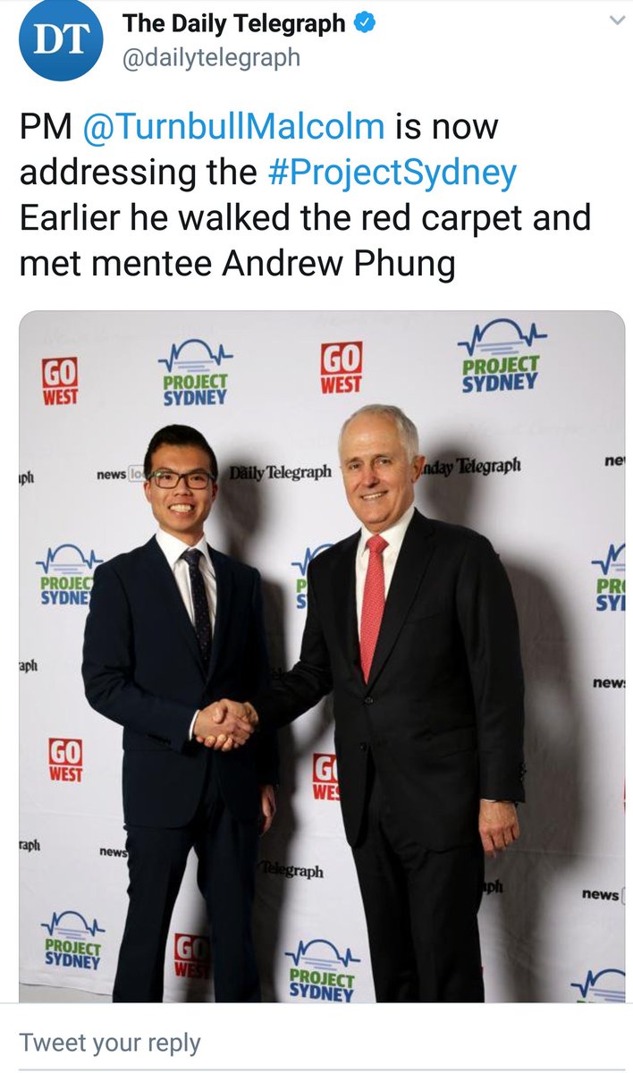 andrewphong_'s tweet photo. Looking forward to tonight's Gala Dinner! If it was any good as last year's one, we're all up for a treat! @dailytelegraph @TurnbullMalcolm #ProjectSydney https://t.co/40aD1YN311
