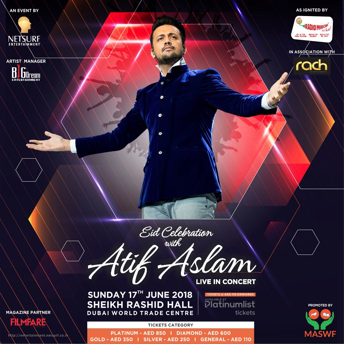 Atif Aslam on Twitter "AtifAslam Aadee Aadeez Dubai Concert…