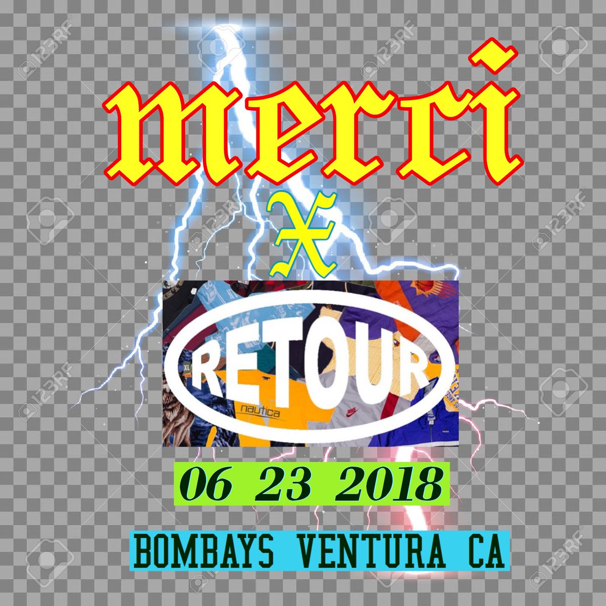 ByronBucao's tweet photo. Merci x Retour have collaborated to bring you a night full of 90’s/early 2000’s music and fashion. Come through! More info TBA 

06.23.18
Bombay’s Bar &amp; Grill 
Ventura, CA https://t.co/TAucxsUZn9
