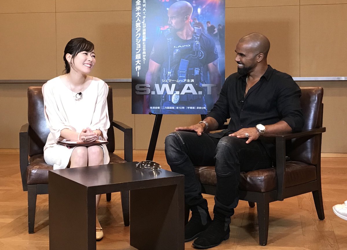 shemarmoore's tweet photo. Just finished up a fun interview with #tokyocablenetwork ... #swatjp #superdramatv @SuperdramaTV https://t.co/XzAC2OaaVv