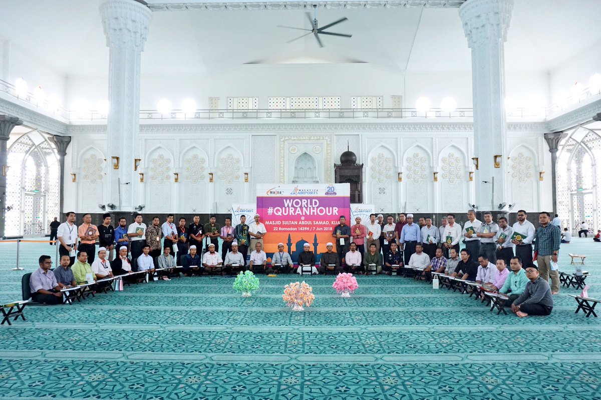 Malaysia Airports On Twitter Malaysia Airports Was Glad To Participate In The World Quran Hour Program Held At The Masjid Sultan Abdul Samad Klia This Morning Myairportsevents Quranhour Community Airport Klia Klia2