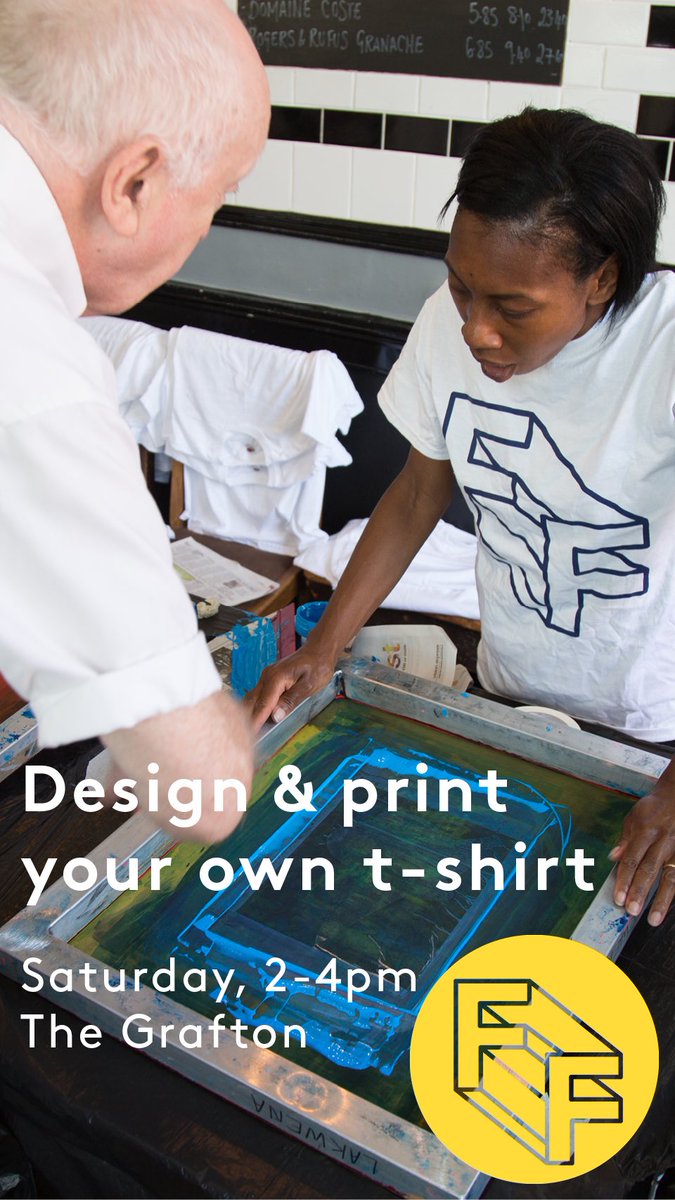 Print your own tee or tote, completely free, this Saturday as part of <a href="/FleetFestival/">Fleet Festival</a> 

See you at <a href="/thegraftonnw5/">The Grafton</a> 2-4pm

#fleetfest18 #kentishtown #camdentown #northlondon