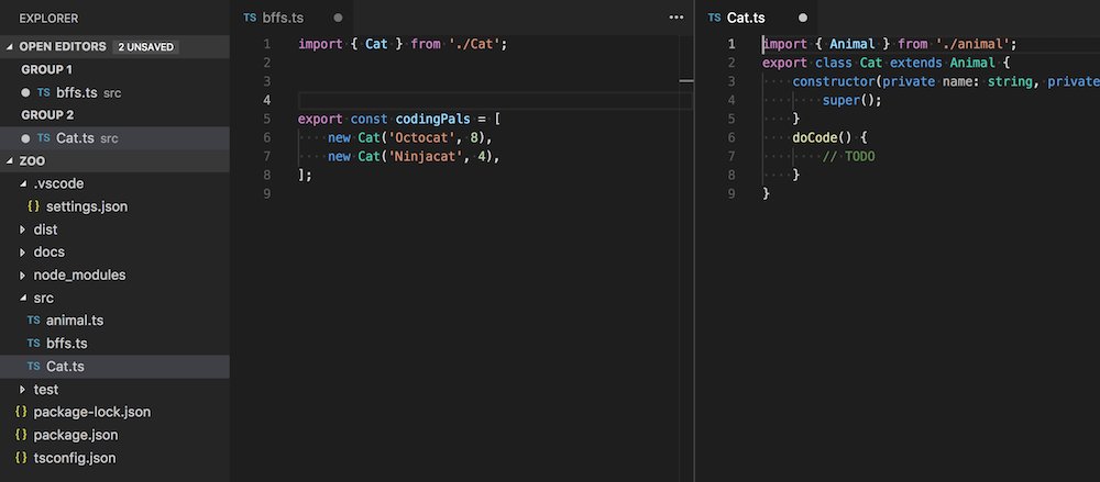 karlhorky's tweet image. .@code is killing it, also a Move To New File refactoring action for functions and classes in JavaScript and TypeScript in the May 2018 update 🎉