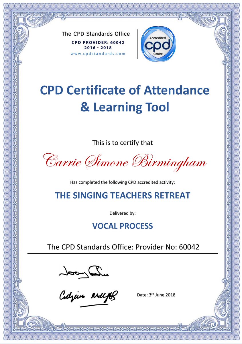 CarrieSimone87's tweet photo. Fantastic time at the #SingingTeachersRetreat with @Vocalprocess bringing together #theory #practice #teachingskills #awareness and #reflection - highly recommended 👍 #singingteacher #vocalcoach #singing #teaching #voice #CPD #VocalProcess #certificate #professionaldevelopment https://t.co/taG3XY7R4j