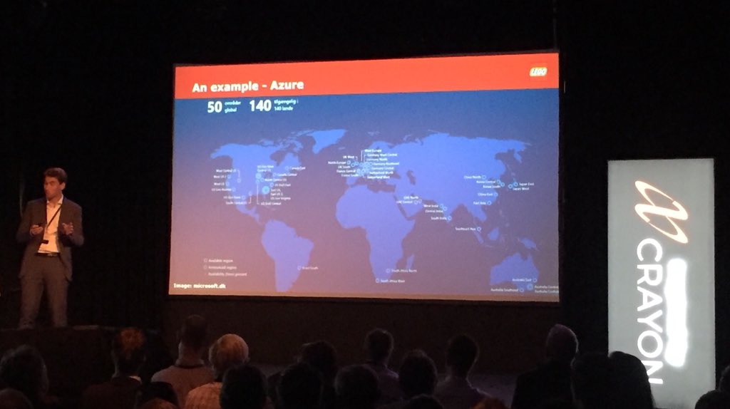 #LEGO is present world-wide - so are their choice of cloud providers. #InspiredByCrayon
