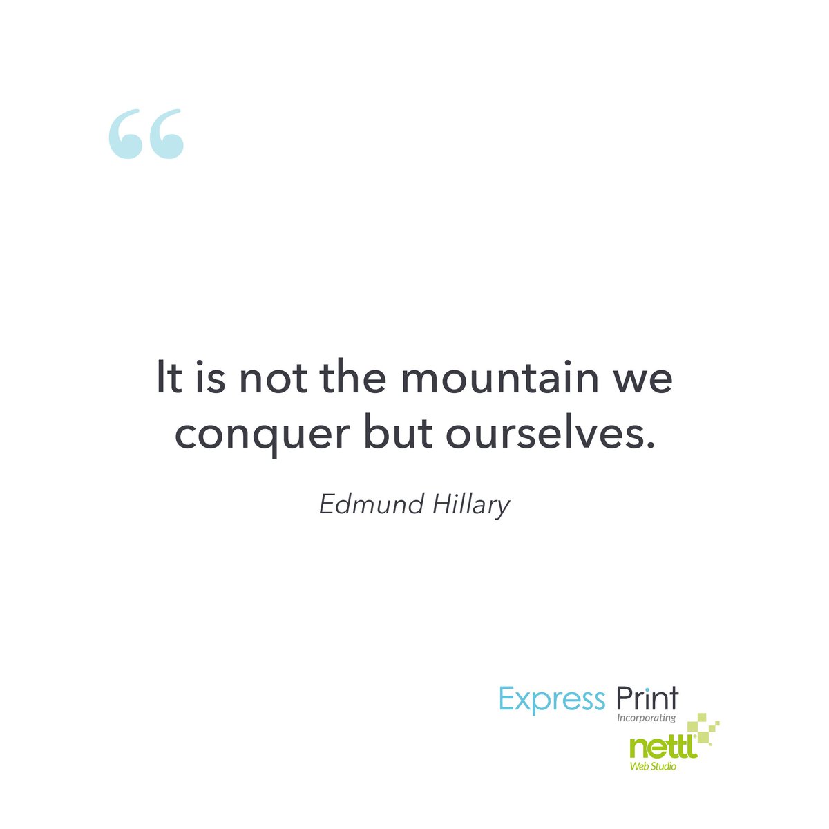 ExpressPrintLtd's tweet image. "It is not the mountain we conquer but ourselves." – Edmund Hillary

#mountains #conquerchallenge #success #successful #Motivation #MotivationalQuotes #quotes #quoteoftheday #quotestoliveby #ThursdayThoughts #ThursdayMotivation #Nettl #Ealing #ExpressPrint #EalingBroadway