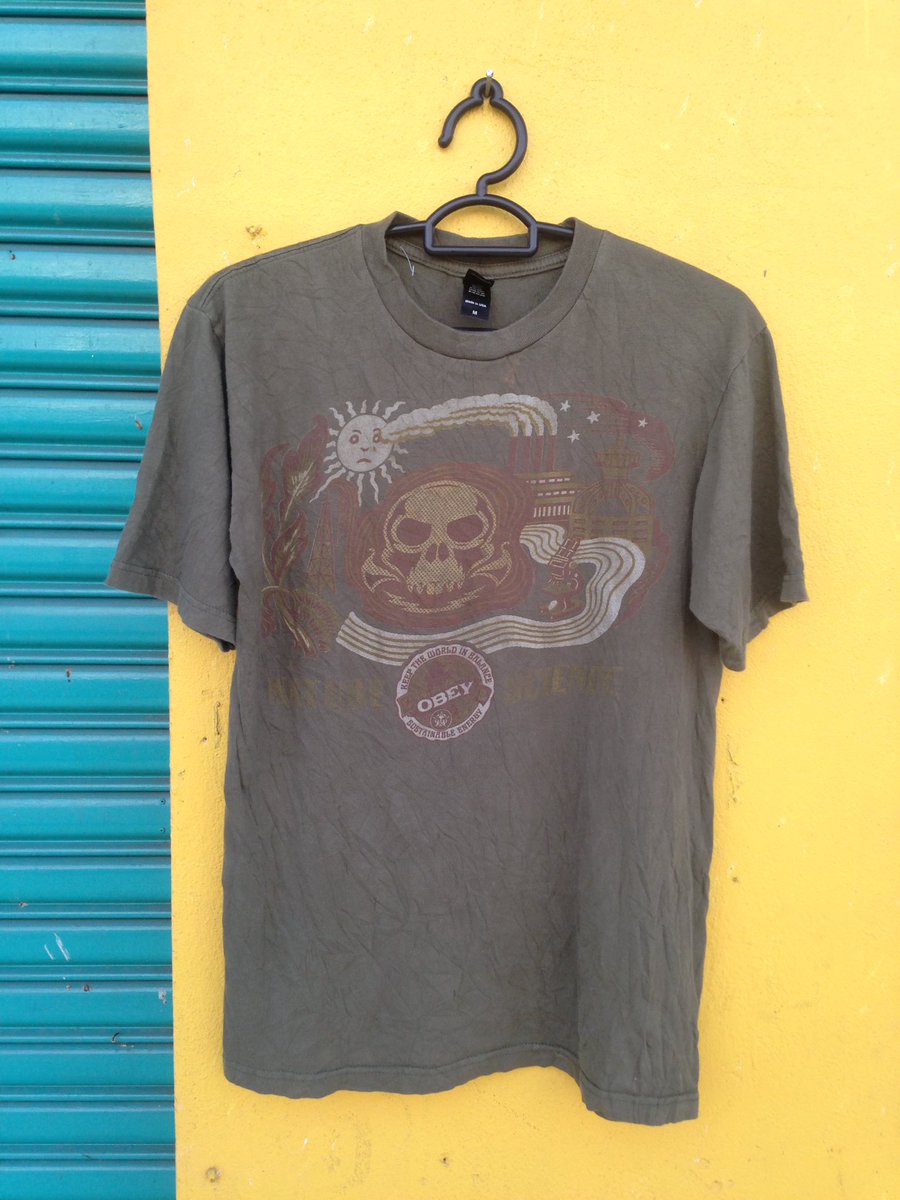 thriftboy_my's tweet photo. Obey. Made in Usa. Size M Whatsapp 017-9750028 https://t.co/B456EkZE0g