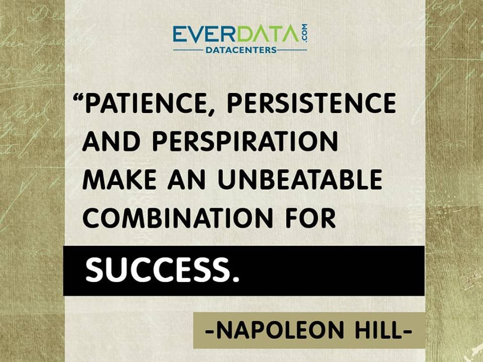 Everdata_Tech's tweet photo. Patience, persistence and perspiration make an unbeatable combination for success !!!
#EverdataTechnologies #ThursdayThoughts https://t.co/nMAx4Yb12o
