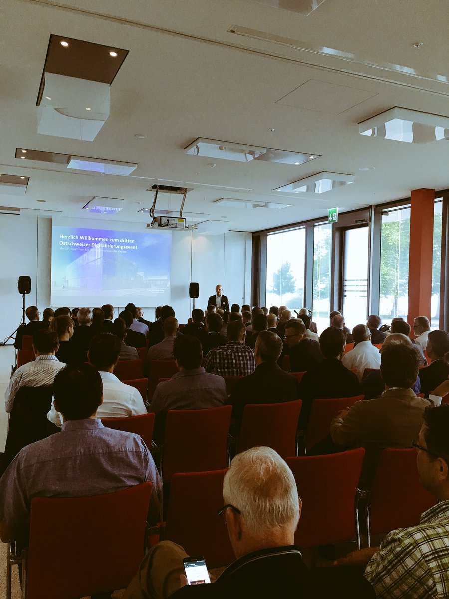 Ready für den 3. Ostschweizer Digitalisierungsevent mit <a href="/RetoFreitag/">Reto Freitag</a> vielen Kunden und Themen wie #IoT #PredictiveAnalytics und #Security