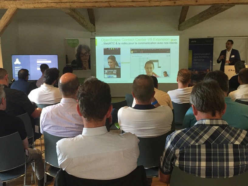 MCarlosUCC's tweet photo. #UBM2018 @chaplins_world
#tripleWin @SwissproS @Swisscom_fr @UnifyCo_CH
Pleasure 4 me to have had the opportunity to show the news of @UnifyCo portfolio to our customers in Romandie
@CircuitHQ Meeting Room
#WebRTC integration on #ContactCenter
#Himed
#OSV
#OS4k
#OsBiZ
#OsUC https://t.co/BlQRfSDV1a