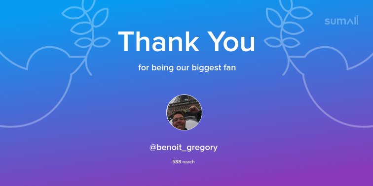 Our biggest fans this week: <a href="/benoit_gregory/">Gregory BENOIT 🇨🇵🇪🇺</a>. Thank you! via sumall.com/thankyou?utm_s…