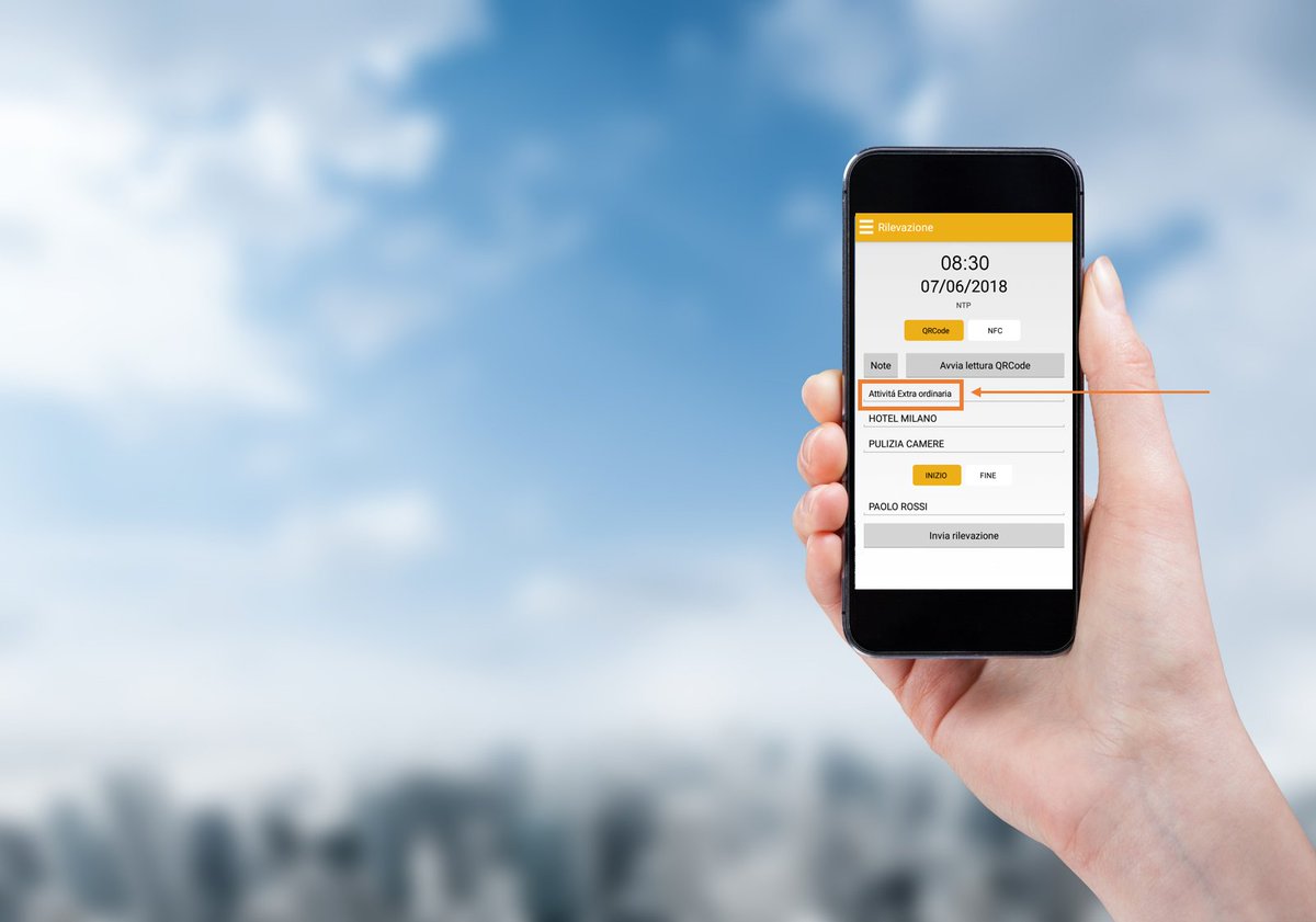 GeoBadge's tweet image. Sapevi che #GeoBadge ti permette di aggiungere una nota alla  #timbratura?