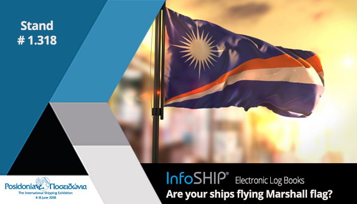 IBcorporate's tweet photo. #MarshallIslands authorizes #IBInfoSHIP #ElectronicLogbook on board their flagged vessels. Stop by #1.348 at #Posidonia2018 to learn more https://t.co/DNYLHhZ60x https://t.co/ThI4VMnxeY