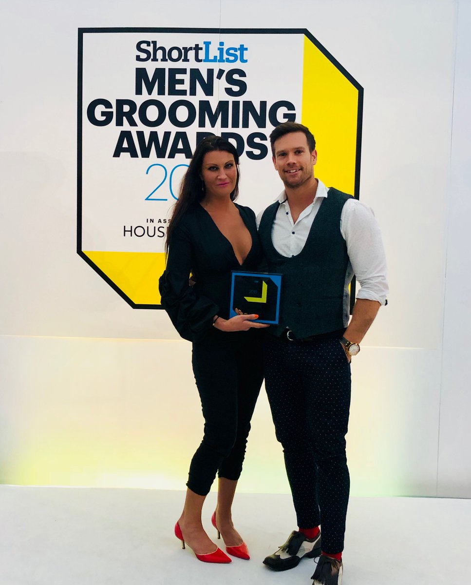 StoerForMen's tweet photo. Delighted that STOER Foaming Face Wash winner in the ‘Best Facial Cleanser / Exfoliator’ category in the Shortlist Men’s Grooming Awards 2018.
Huge thanks to @beautyprstar and @justjackjeff for so fabulously representing
Team STOER at awards ceremony in London yesterday. https://t.co/XdvK8gFOb3