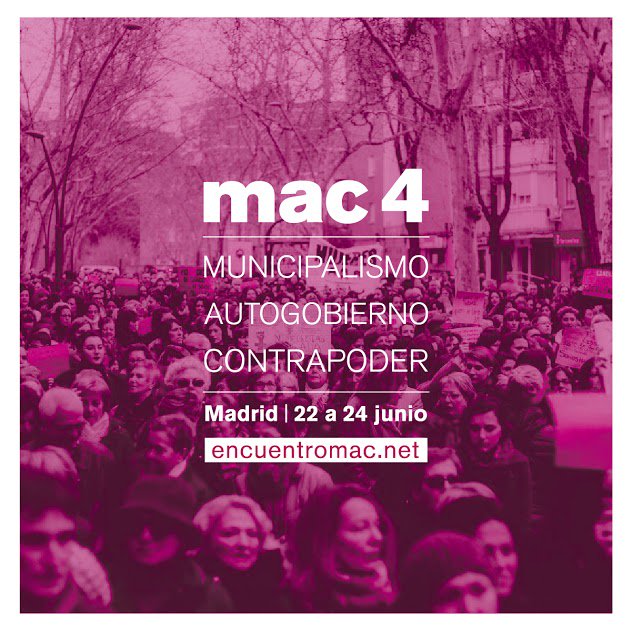 instituto_dm's tweet photo. En e #Mac4 vamos a profundizar en varios ejes de lucha en clave de movimiento: feminismos, antirracismo, antifascismo, derecho a la ciudad, etc. Sin olvidarnos de pensar -entre todas- formas de organización colectiva.
¡Ven! ¡Súmate!
https://t.co/3ynCAsUpmb https://t.co/NvD0k2Y4O3