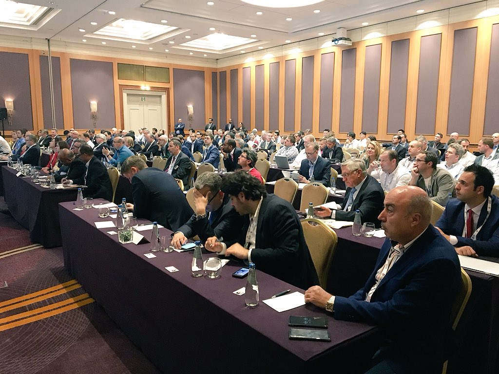 Day two <a href="/Future_Steel/">Future Steel Forum</a> is well underway! Franck Adjogble, <a href="/SMS_group_GmbH/">SMS group</a> talking about the world’s first ‘learning’ steel mill. This is how #AI &amp; #humans can interact &amp; work together for the most #efficient #steel #mill.