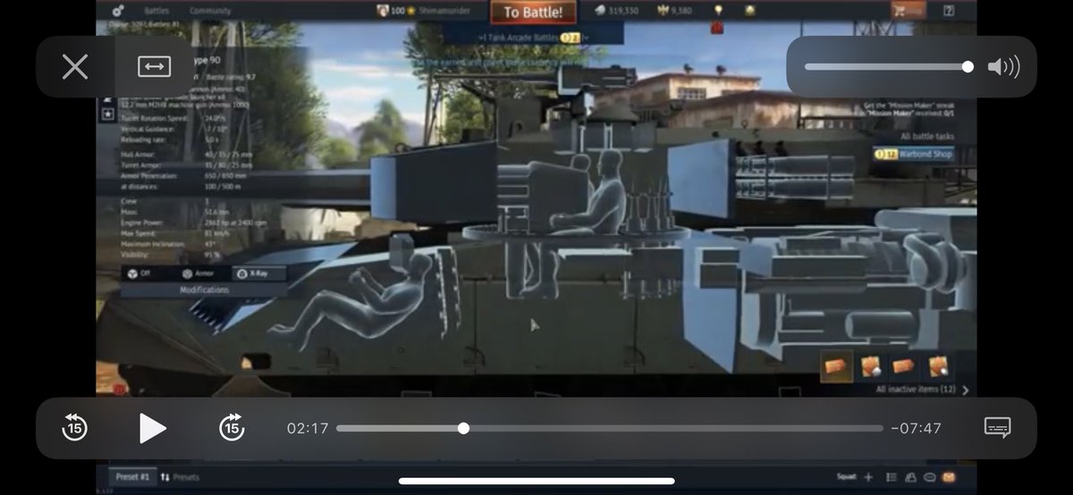 Suzaku_CSharp's tweet image. 操縦士の座り方が全然違う
#WarThunder
#Type90
#90式戦車