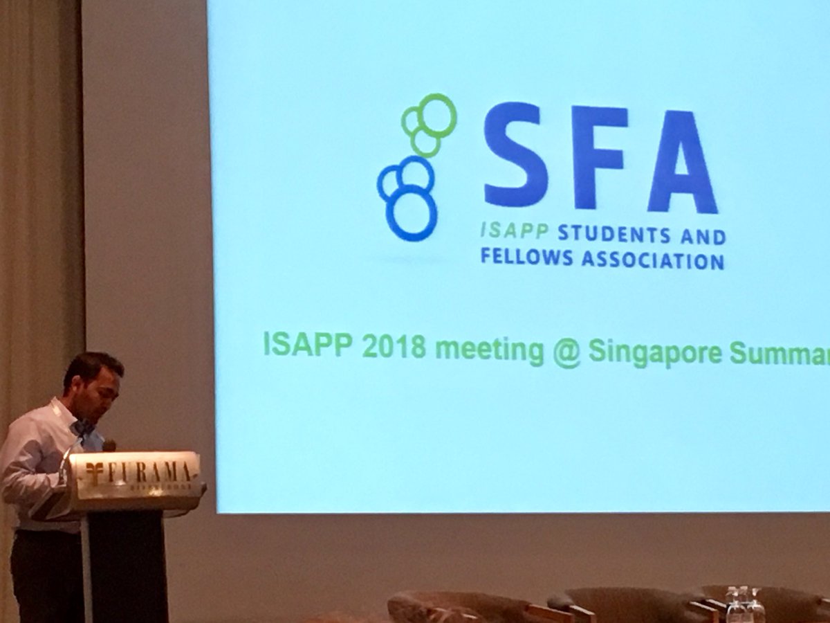ISAPPscience's tweet photo. Hemraj Dodiya presents the student and fellows association group’s work at #ISAPP2018 https://t.co/kMmlOEGnel